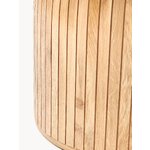 Round solid wood dining table (nelly)