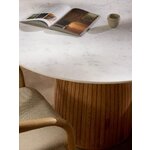Round solid wood dining table (nelly)