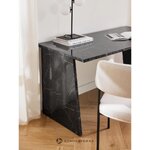 Black marble imitation desk (liam) defective