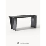 Black marble imitation desk (liam) defective
