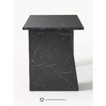 Black marble imitation desk (liam) defective