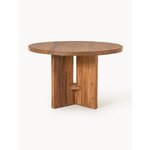 Rudas apvalus valgomojo stalas iš medžio masyvo (hugo) d=120