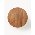 Rudas apvalus valgomojo stalas iš medžio masyvo (hugo) d=120