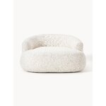 Kreminės baltos spalvos fotelis (sofa)