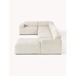 Light beige large modular corner sofa (melva)