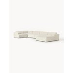 Light beige large modular corner sofa (melva)