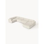 Light beige large modular corner sofa (melva)