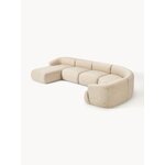 Large beige modular corner sofa (sofia)