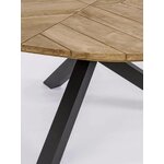 Brown round dining table (palmdale)