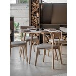 Light brown round dining table hatfield (gallery direct)d=110