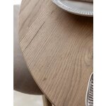 Light brown round dining table hatfield (gallery direct)d=110