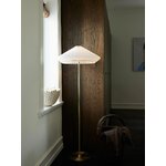 Kuldne-valge põrandalamp paris (halo design)