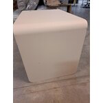 Light beige metal coffee table cosmo (metal bude) with a cosmetic flaw