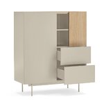 Beige korkea kaappi Otto (Teulat)