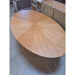 Brown Oval Solid Wood Dining Table Tallinn (Tomasucci) 190x110