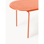 Oranž ovaalne aiasöögilaud (kumi)