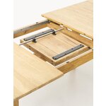 Light brown solid wood dining table (ethan)