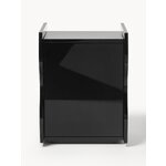 Black designer bedside table (emina)