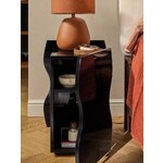 Black designer bedside table (emina)
