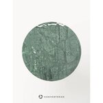 Tumeroheline ümmargune marmorist söögilaud (noam) iluveaga