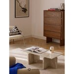 Travertiinikuvioinen sohvapöytä (Marisa)