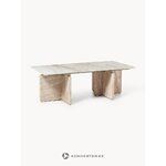 Travertiinikuvioinen sohvapöytä (Marisa)