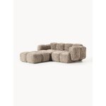 Taupe color design modular corner sofa (tayla)
