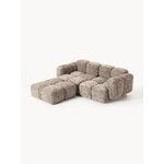 Taupe color design modular corner sofa (tayla)