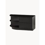 Melns TV statīvs finca (koka kaste)