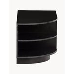 Melns TV statīvs finca (koka kaste)