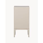 Light beige solid wood bedside table merge (woood)