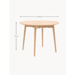 Light Brown Round Dining Table Hatfield (Gallery Direct)