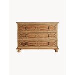 Brown solid wood chest of drawers rumford (vical)