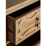 Brown solid wood chest of drawers rumford (vical)