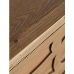 Brown solid wood chest of drawers rumford (vical)