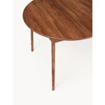 Brūns apaļš ēdamgalds (paul) d=120