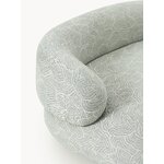 Olive green patterned designer sofa (alba)