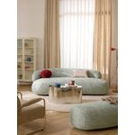 Olive green patterned designer sofa (alba)