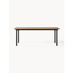 Dark brown solid wood dining table (blue) 200x90