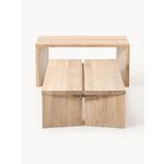 Light brown solid wood coffee table (amad)