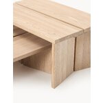 Light brown solid wood coffee table (amad)