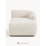 Balts Bouclé dīvāna modulis (Sofija)