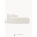 Balts Bouclé dīvāna modulis (Sofija)