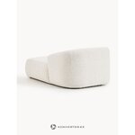 Balts Bouclé dīvāna modulis (Sofija)