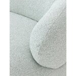 Light blue bouclé design sofa (alba) 326cm