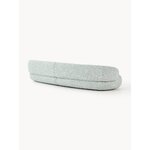 Light blue bouclé design sofa (alba) 326cm