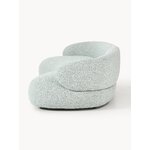 Light blue bouclé design sofa (alba) 326cm