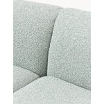 Light blue bouclé design sofa (alba) 326cm