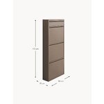 Ruda batų spintelė Caruso (Kare Design)