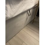 Gaiši pelēka kontinentālā gulta premium (maison de reve) 180x200 ar skaistuma defektu